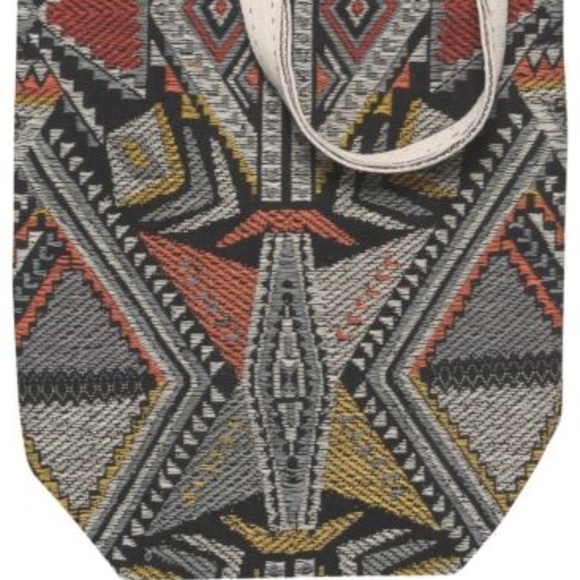 Kaleidoscope Woven Tote Bag NWT - Picture 2 of 2